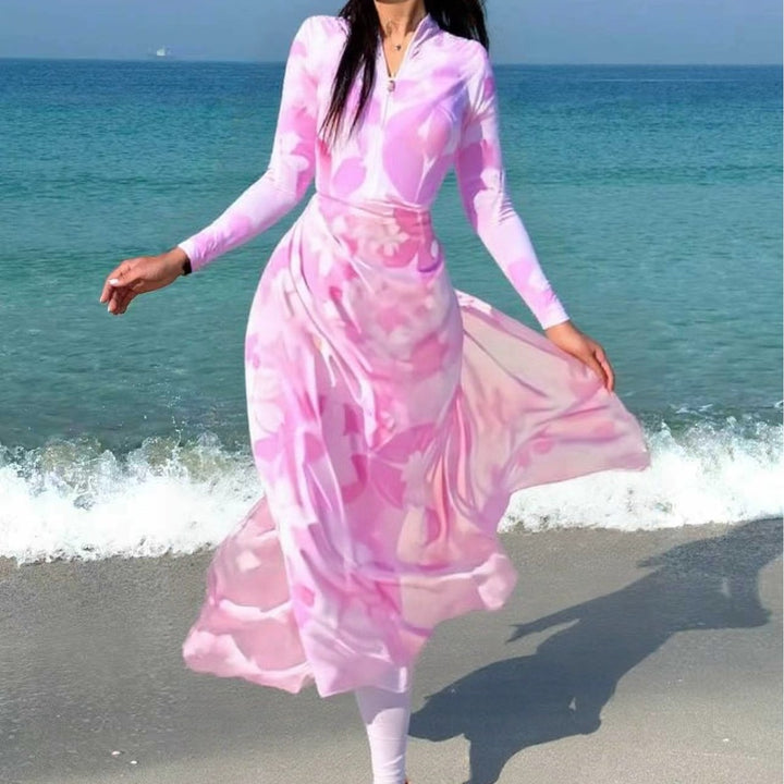 Damen Modischer Strandanzug Echo Archiv