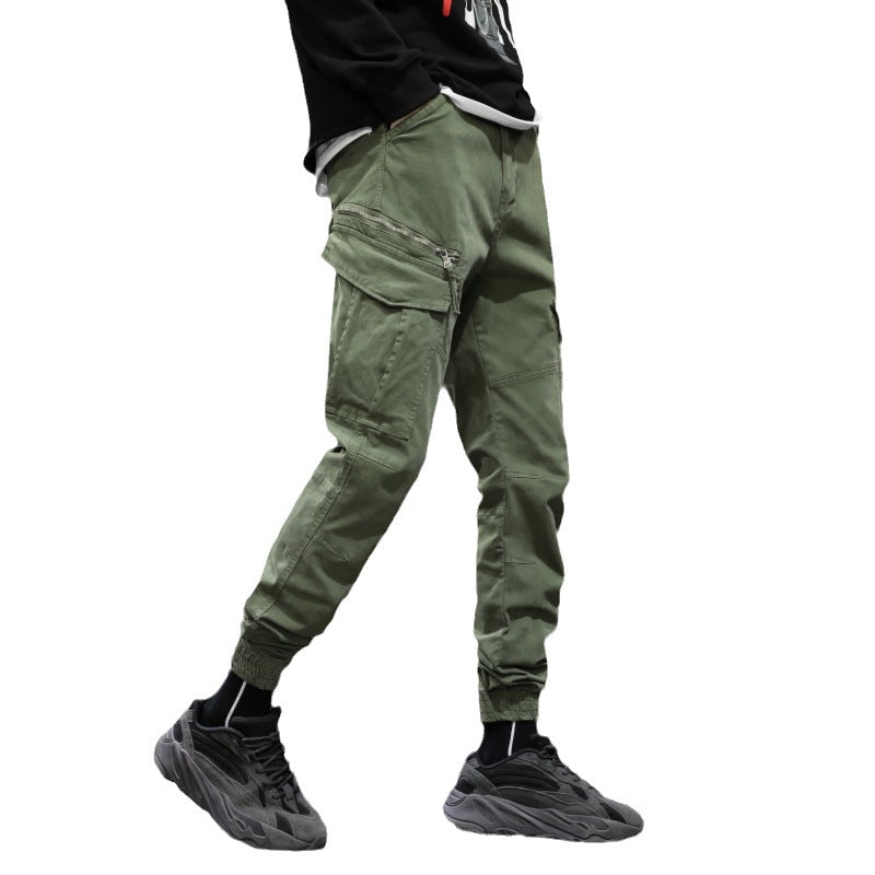Herren moderne Cargohose mit elastischem Bund und praktischen Taschen Echoarchiv