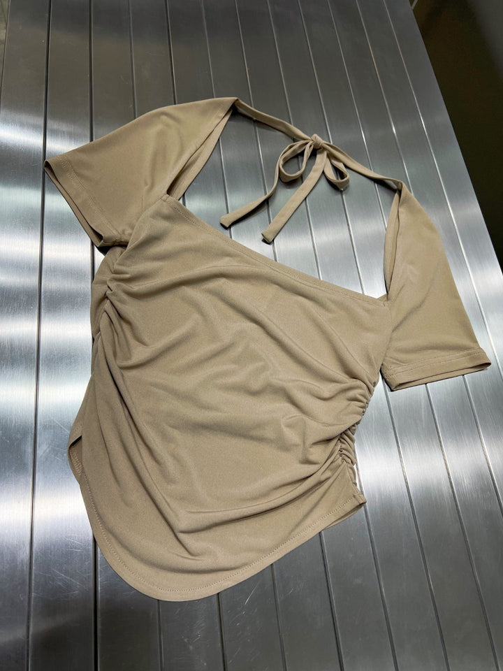 Damen Stretchbluse mit dekorativem Rückenausschnitt Echo Archiv