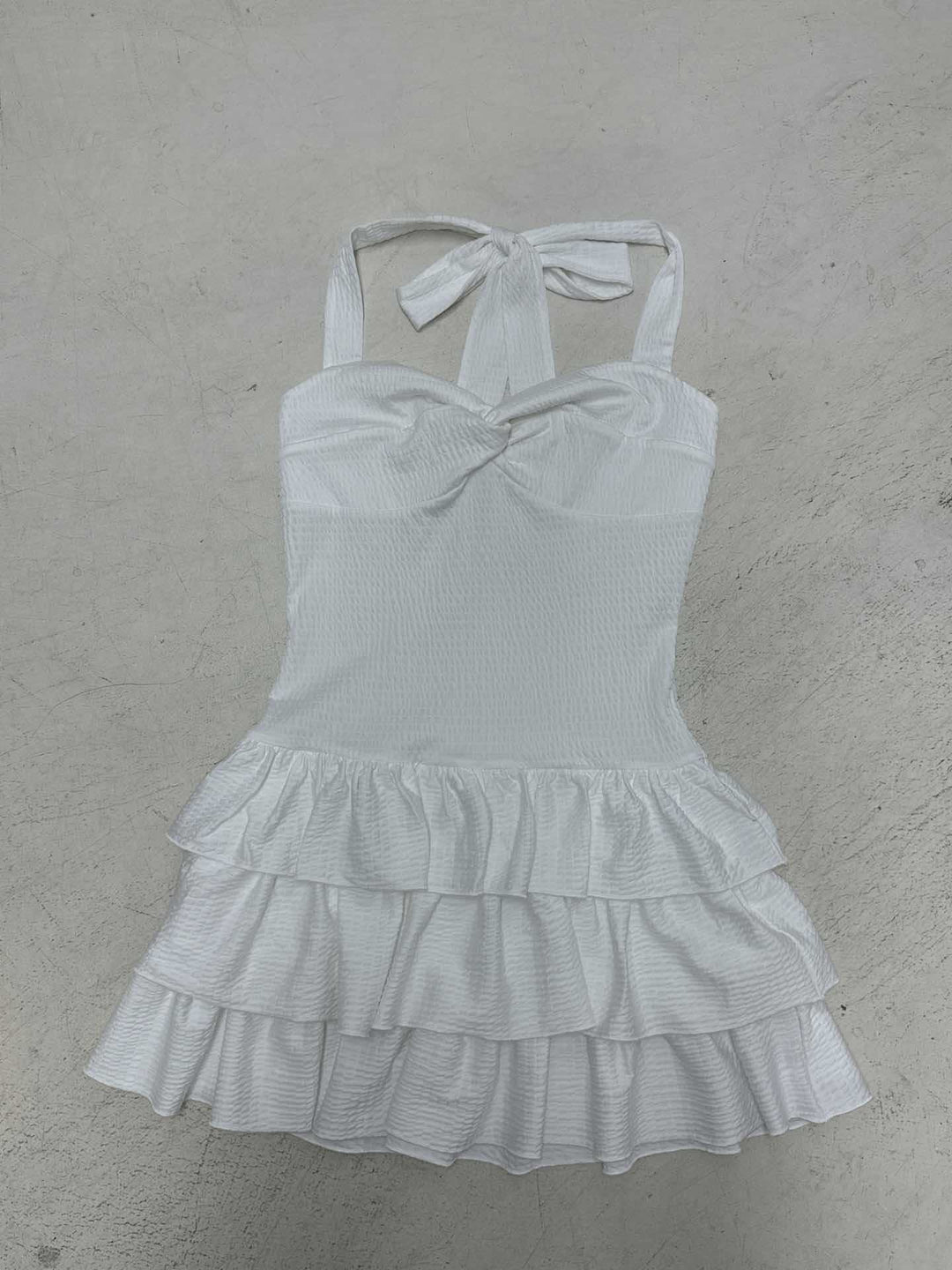 Damen Sommerliches Tüllkleid mit verstellbaren Spaghettiträgern und Rüschendetails Echo Archiv