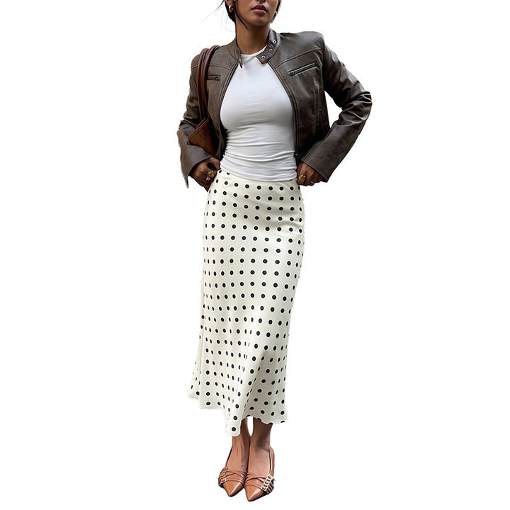 Damen Elegante Maxirock mit Punkten Echo Archiv