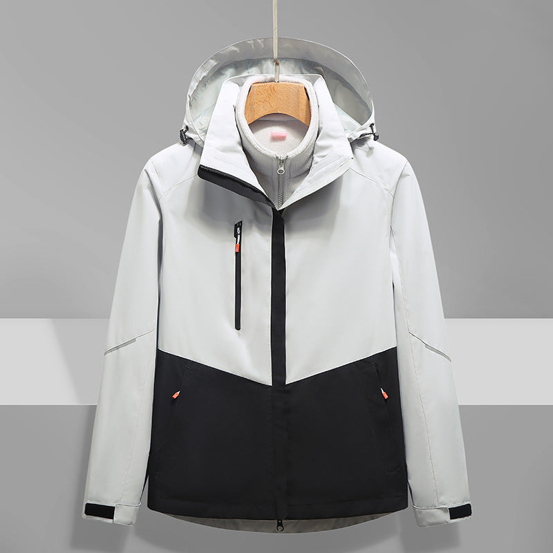 Herren Softshell-Outdoorjacke mit Kapuze, wind- und wasserdicht Echo Archiv