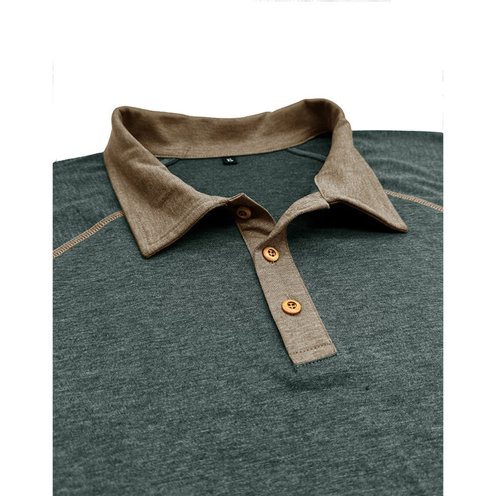Herren Sportliches Langarm-Poloshirt mit modischem Raglan-Schnitt Echoarchiv