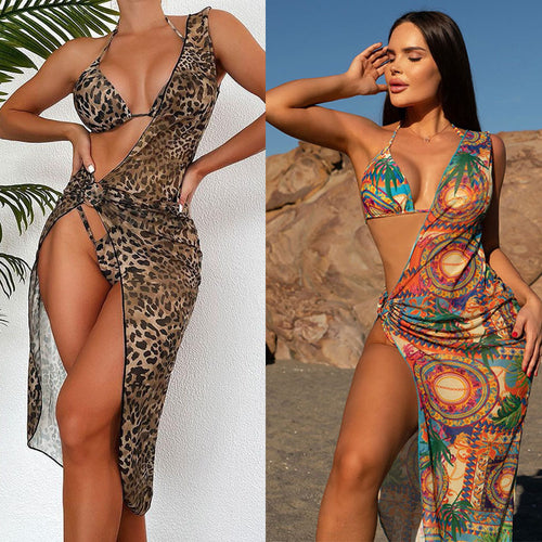 Damen Strandkleid mit raffiniertem Wickeldesign Echo Archiv
