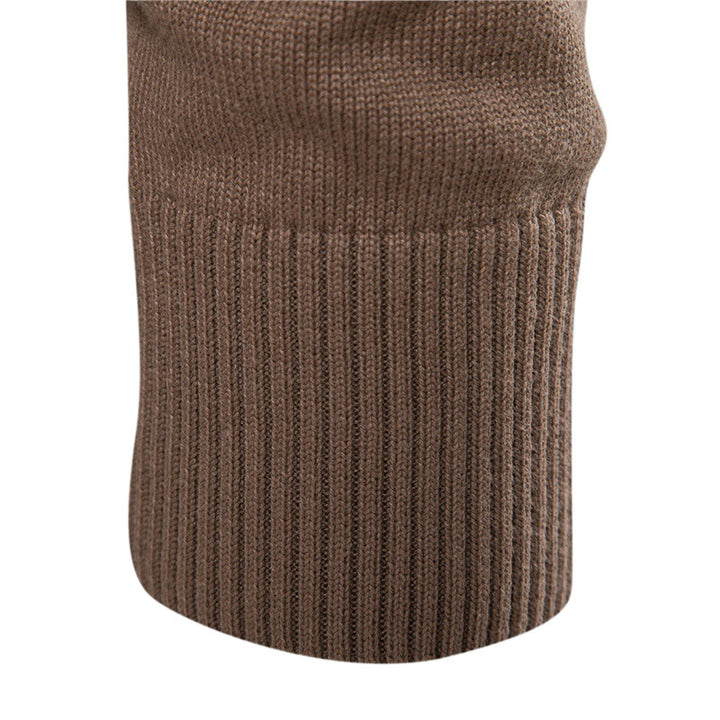 Herren Strickpullover mit modischem Stehkragen und strukturiertem Design Echoarchiv