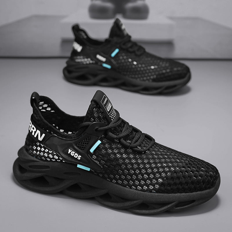 Herren Atmungsaktiver Knit-Sneaker mit elastischem Einstieg und skulpturaler Hohlkammer-Sohle Echoarchiv