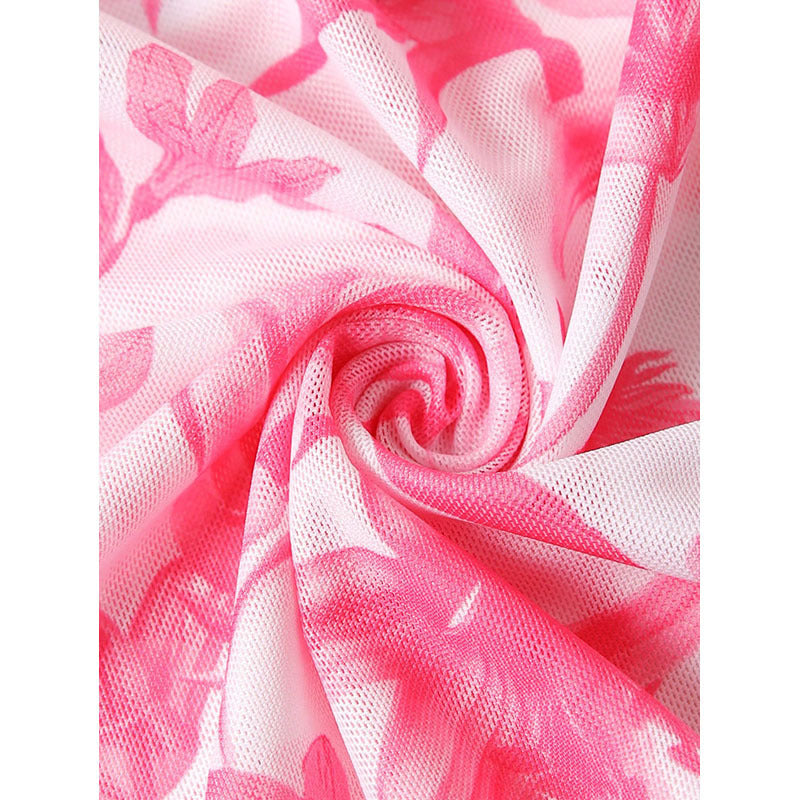 Damen Eleganter Badeanzug- und Maxirock-Set Echo Archiv