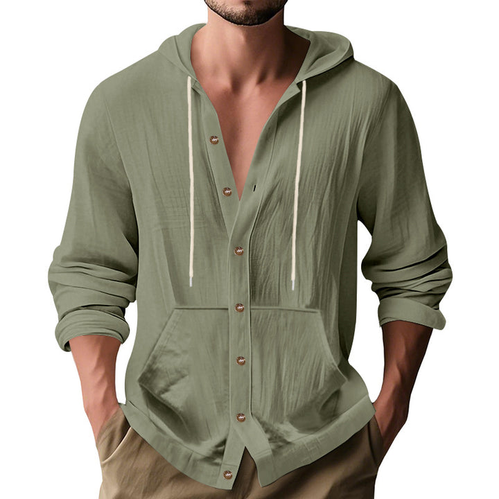 Herren lässige Sommerjacke mit Kapuze Echoarchiv