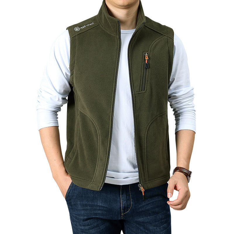 Herren Weiche Fleece-Weste Echo Archiv