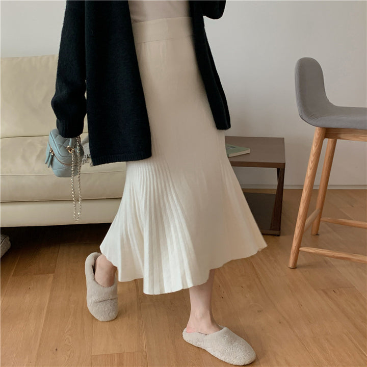Damen Eleganter Plissee-Midirock Echo Archiv
