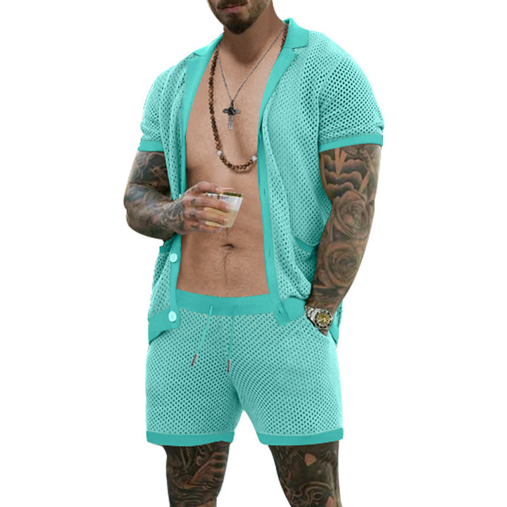 Herren lässiges Netzsport-Outfit im Sommerstil Echoarchiv