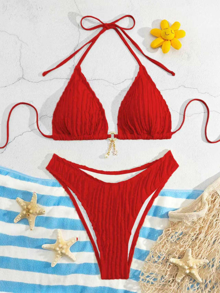Damen Triangel-Bikini mit Rippendesign Echo Archiv