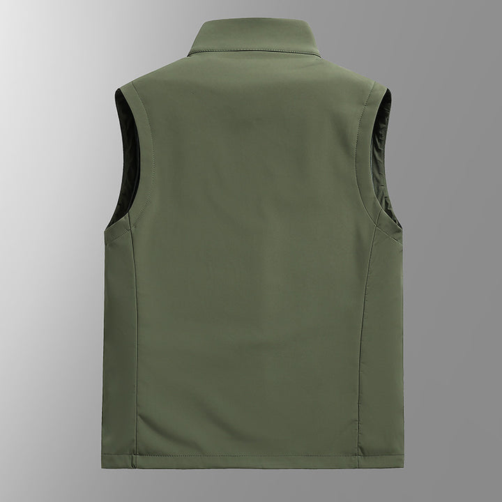 Herren Softshell‑Weste mit Fleecefutter, winddichter Außenlage und Reißverschlusstaschen – Marzano