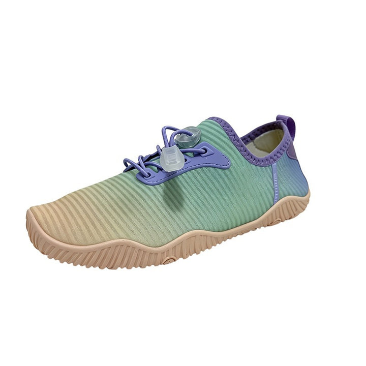 Damen Atmungsaktive Strick-Freizeitschuhe mit rutschfester Flexsohle und Schnell-Lacing Echoarchiv