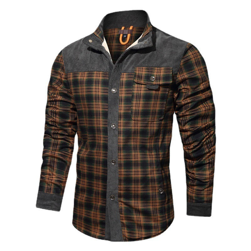 Herren Karierte Hemdjacke Echo Archiv