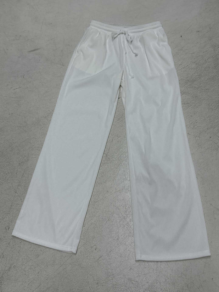 Damen Flared-Loungehose mit elastischem Bund und Bindebändern Echo Archiv