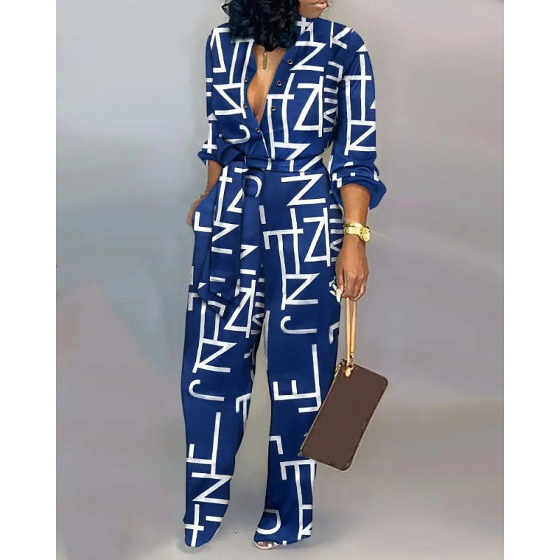 Damen Denim Jumpsuit mit modischem Patchwork-Design und praktischen Taschen Echoarchiv