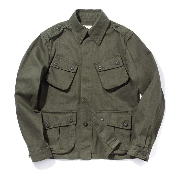 Herren Lässige Utility-Jacke mit praktischen Taschen Echo Archiv