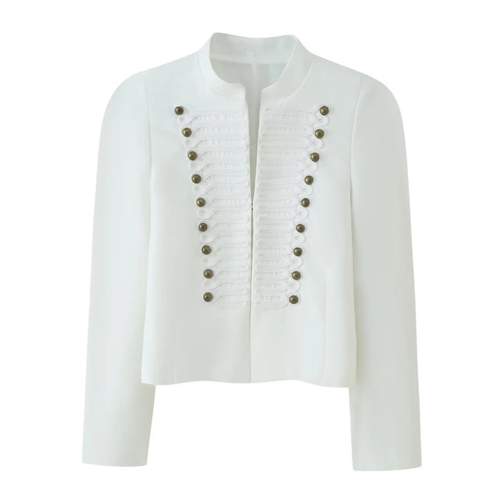 Damen Kurzjacke im hussareninspirierten Design mit Stehkragen und Zierkordeln Echo Archiv
