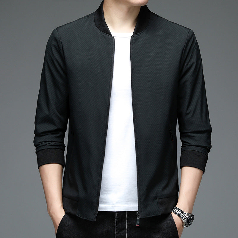 Herren leichte Freizeitjacke mit sportlichem Schnitt und elastischen Bündchen Echoarchiv