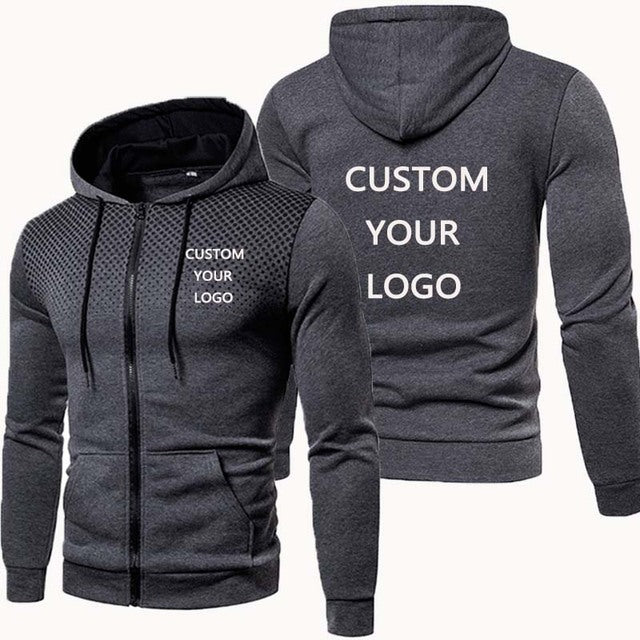 Herren modischer Sport-Hoodie mit personalisierbarem Druck Echoarchiv