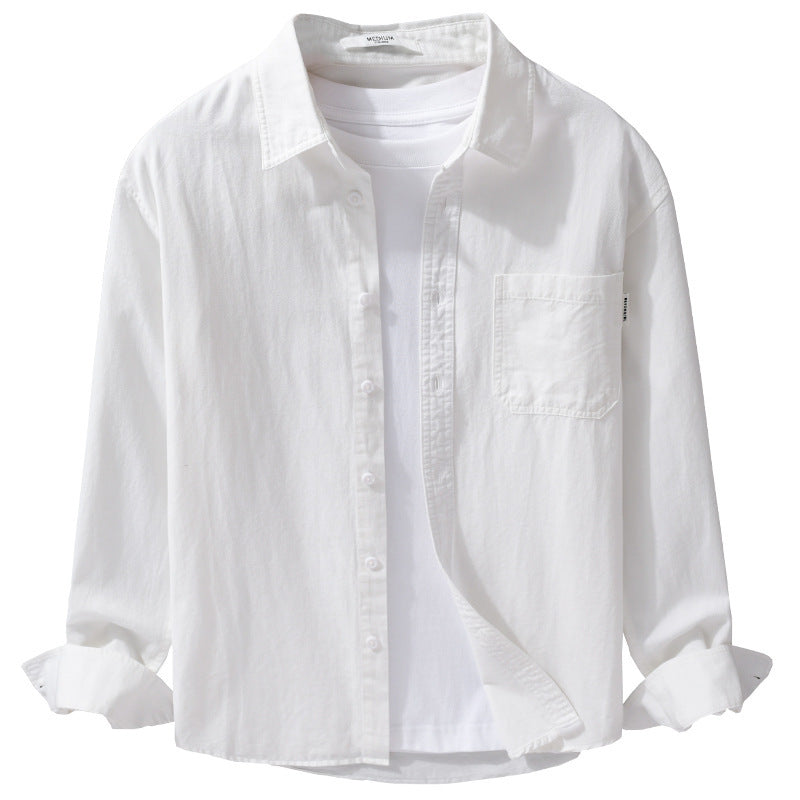 Herren Leichtes Baumwoll-Overshirt mit Brusttasche und Relaxed‑Fit Echoarchiv