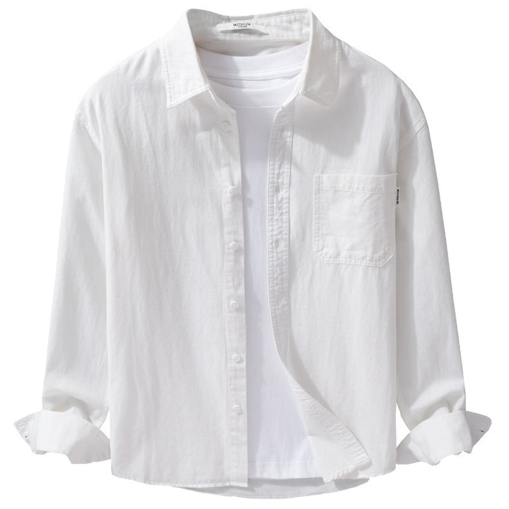 Herren Leichtes Baumwoll-Overshirt mit Brusttasche und Relaxed‑Fit Echoarchiv