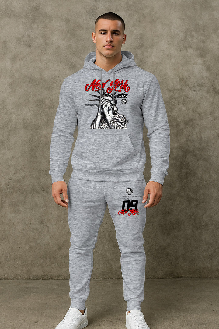 Herren lässiger Kapuzenpullover mit Hosen Echoarchiv