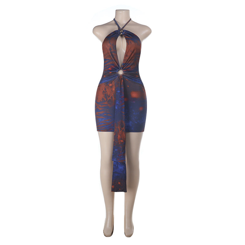 Damen figurbetontes Wickelkleid mit tiefem V-Ausschnitt und raffinierten Schnittdetails Echo Archiv