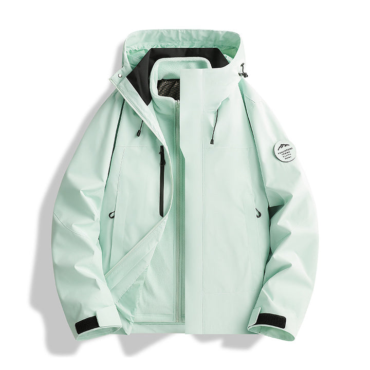 Herren Atmungsaktive, Wasserdichte Softshell-Jacke mit Fleecefutter und Kapuze Echo Archiv