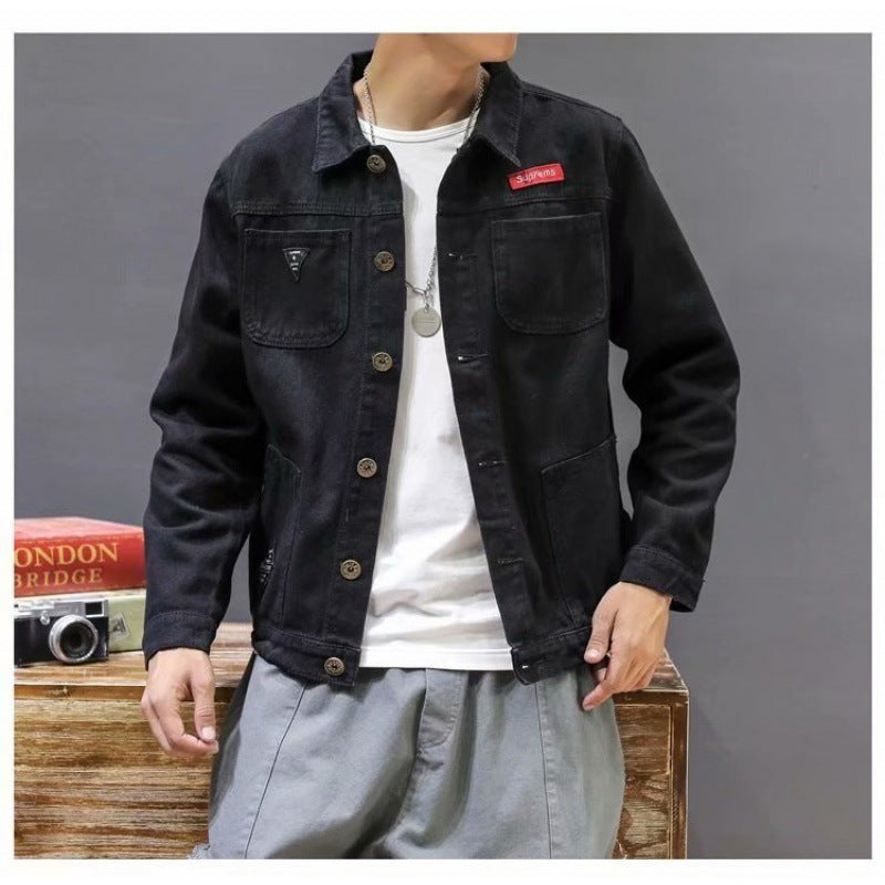 Herren Modische Denim-Jacke Echo Archiv
