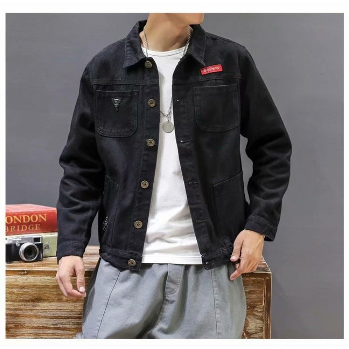 Herren Modische Denim-Jacke Echo Archiv