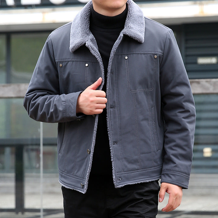 Herren Lässige Jacke mit Teddyfutter Echo Archiv