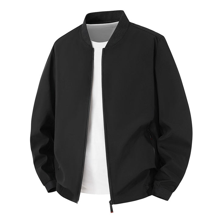 Herren Leichte Bikerjacke mit Stehkragen Echo Archiv
