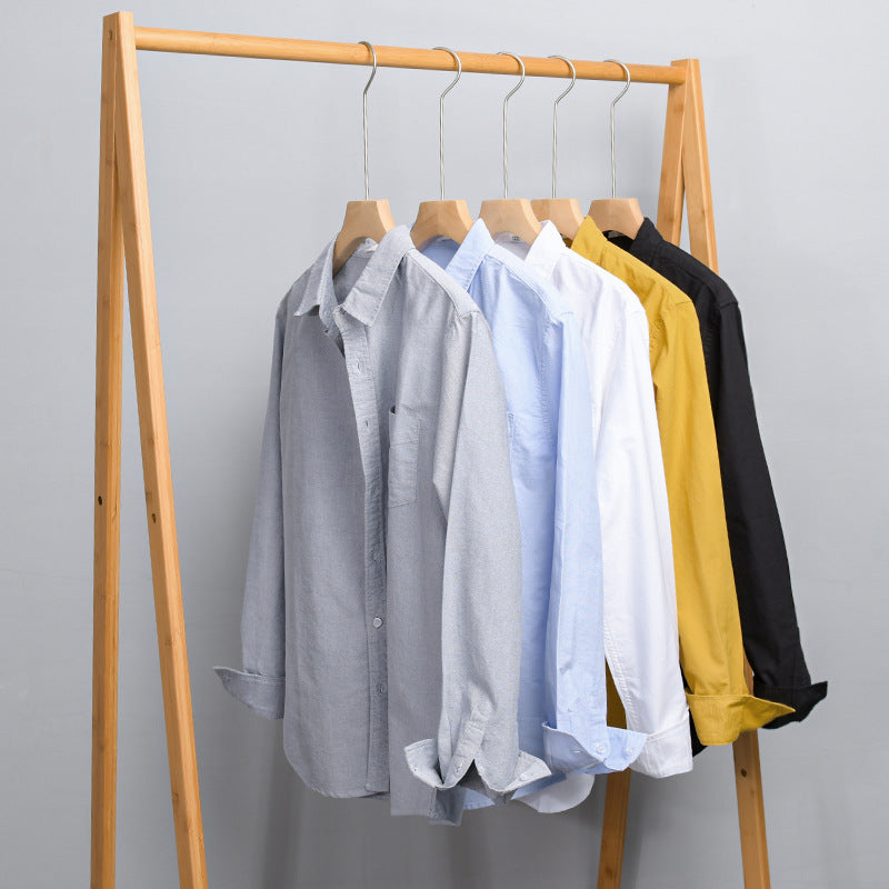 Herren Lässiges Baumwoll-Layering-Overshirt mit Kentkragen, Brusttasche und softem Twill-Finish Echoarchiv