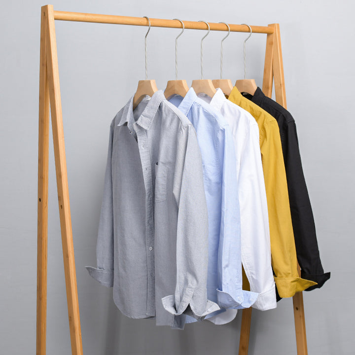 Herren Lässiges Baumwoll-Layering-Overshirt mit Kentkragen, Brusttasche und softem Twill-Finish Echoarchiv