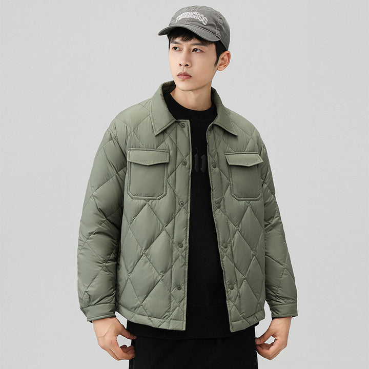 Herren Modische Steppjacke mit Taschen Echoarchiv
