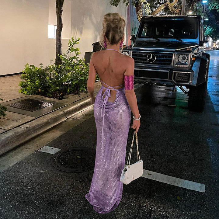 Damen Glamouröses Abendkleid mit funkelnden Details Echo Archiv