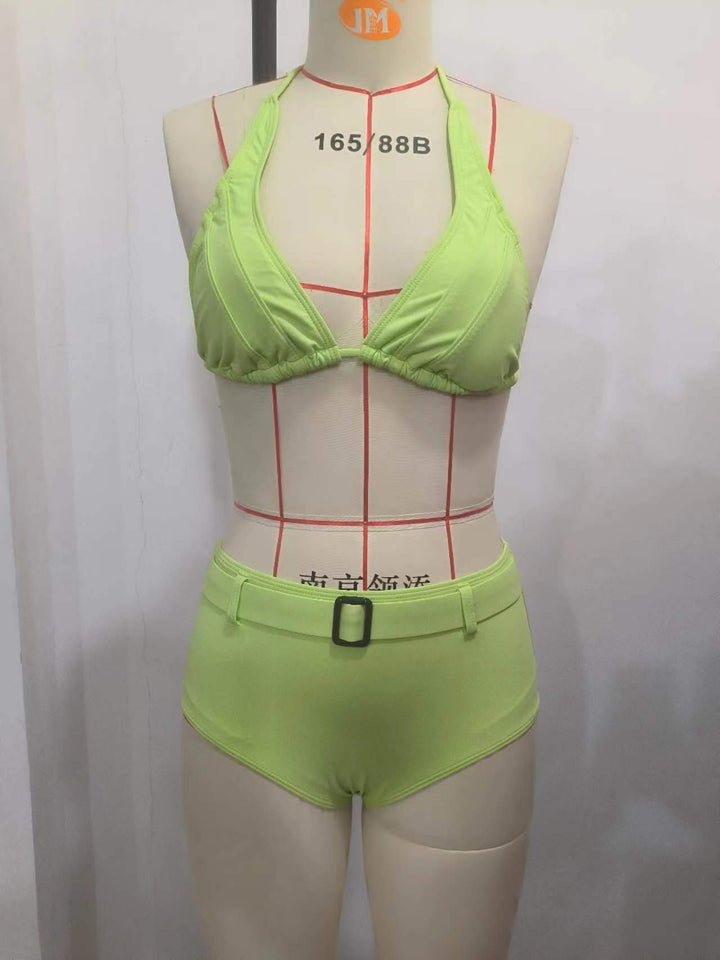 Damen Triangel-Bikini-Set mit praktischen Schnallen-Details Echo Archiv