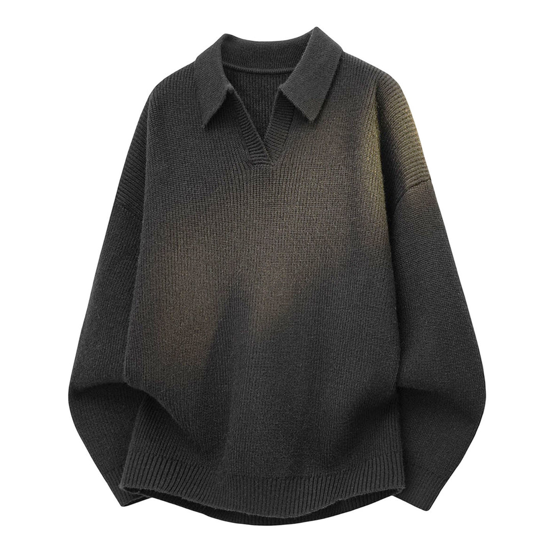 Herren Modischer Grobstrickpullover mit Stehkragen Echo Archiv