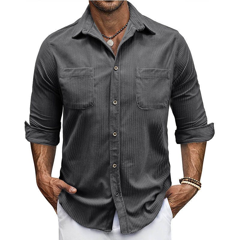 Herren Freizeithemden mit leicht gewelltem Design Echoarchiv