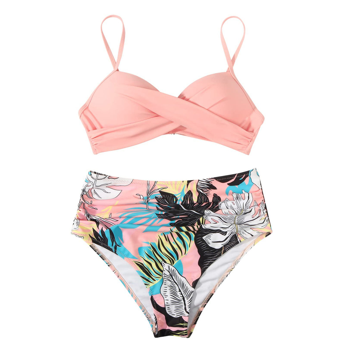 Damen Hochtailliertes Bikiniset mit raffinierten Rüschen – Maréssa