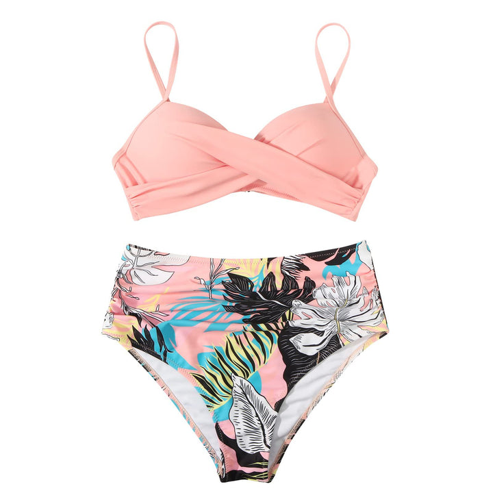 Damen Hochtailliertes Bikiniset mit raffinierten Rüschen Echo Archiv