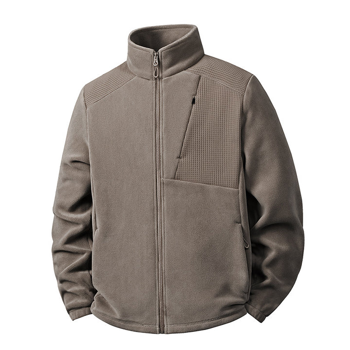 Herren Fleecejacke mit Stehkragen und verstärkten Schulterpaneelen Echo Archiv