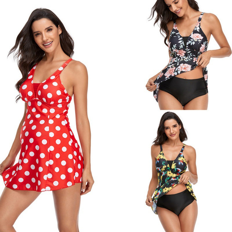 Damen Badeanzug für Schwangere mit modischem Schnitt und floralem Design Echo Archiv