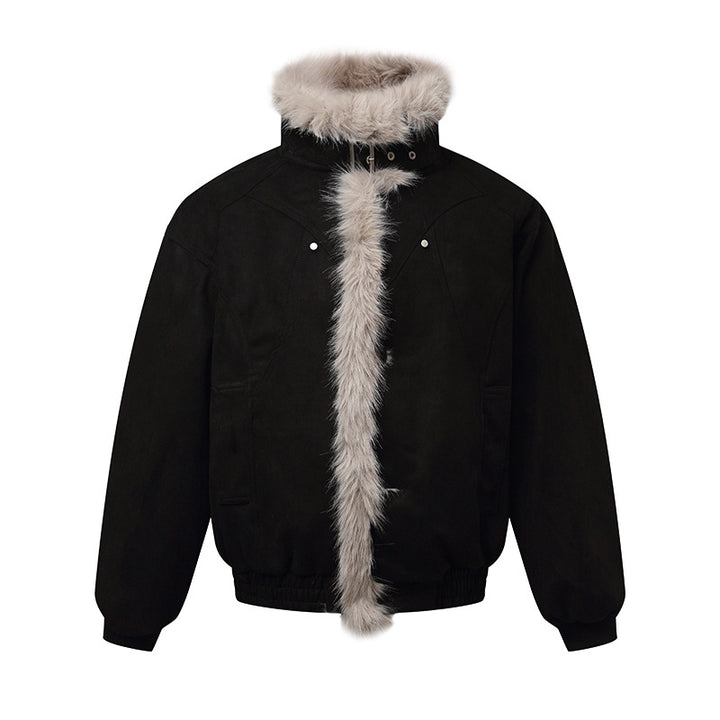 Herren Bomberjacke im Aviator‑Look mit Kunstfellbesatz und Schnallenkragen Echoarchiv