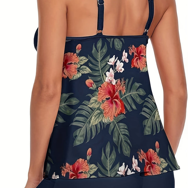 Damen Tankini mit floralem Design und lockerem Schnitt Echo Archiv