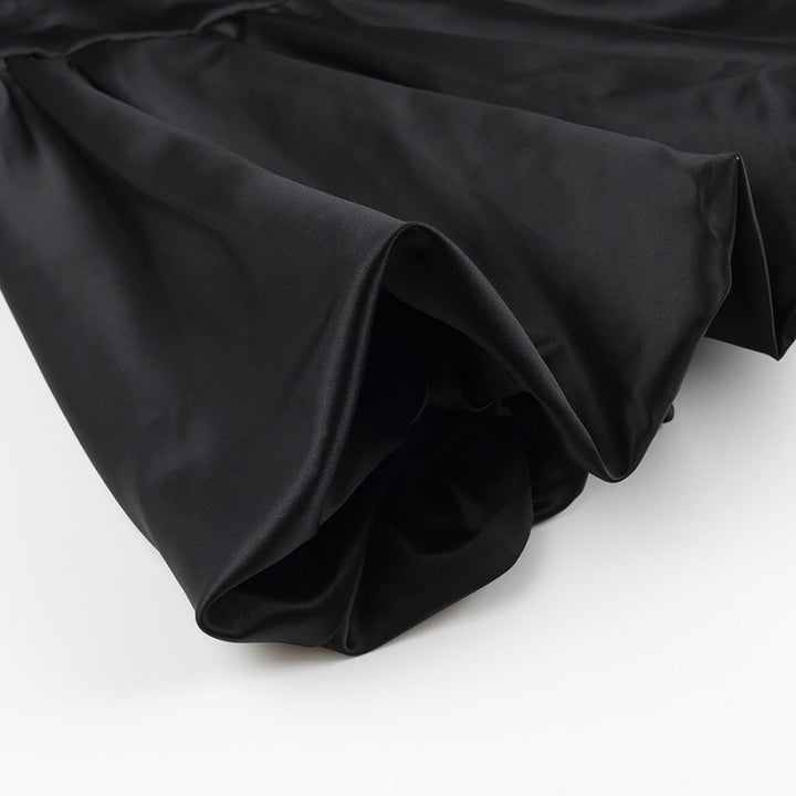Damen kurzes Mesh-Overlay-Skaterkleid mit Stehkragen und taillierter Korsage Echo Archiv