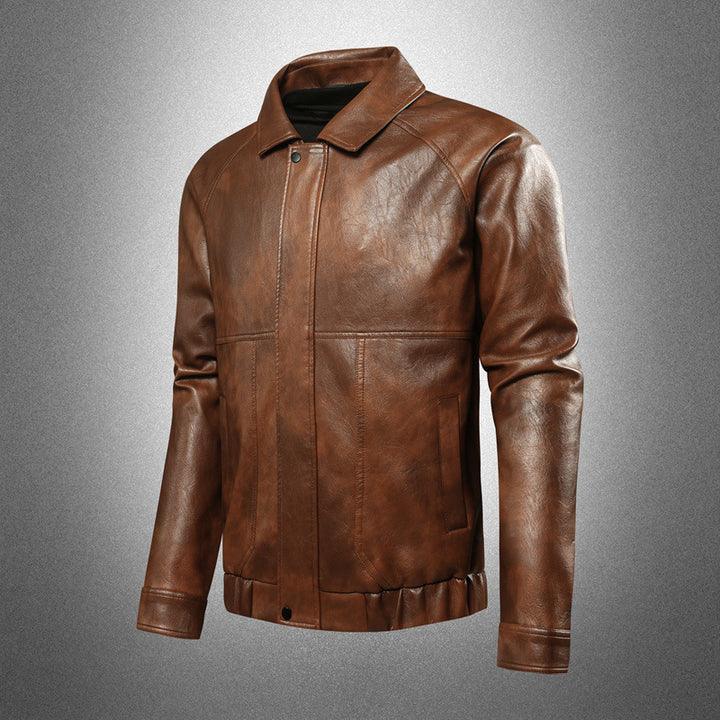 Herren Modische Echtlederjacke Echo Archiv