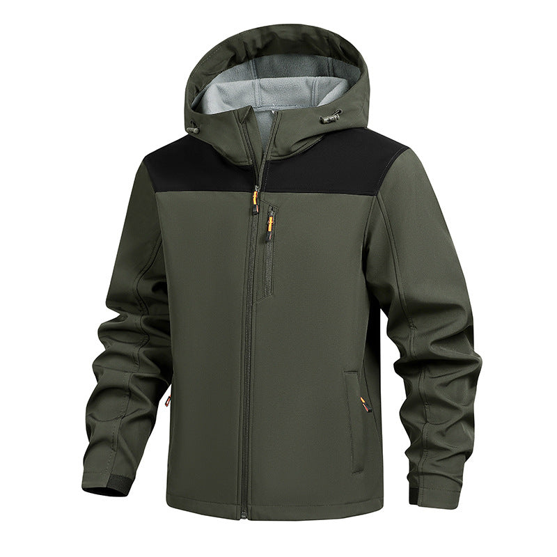 Herren Funktionsjacke mit verstellbarer Kapuze und innovativem Design Echoarchiv
